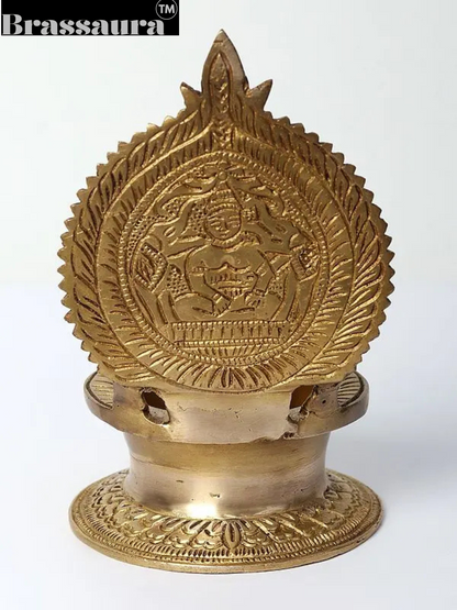 Brassaura™ Ashtalakshmi Brass Diya (Lamp) – Height 6.69 inches | Weight 0.90 kgs