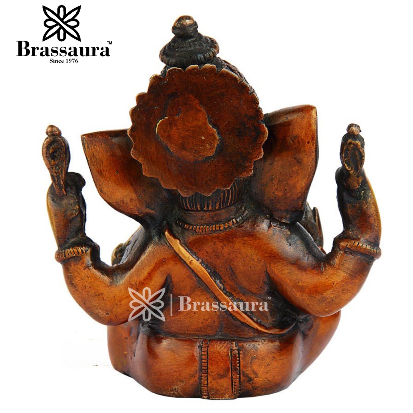 Brass Ganesha Statue For Home Decor Weight 1.5 Kg And Height 5 Inch