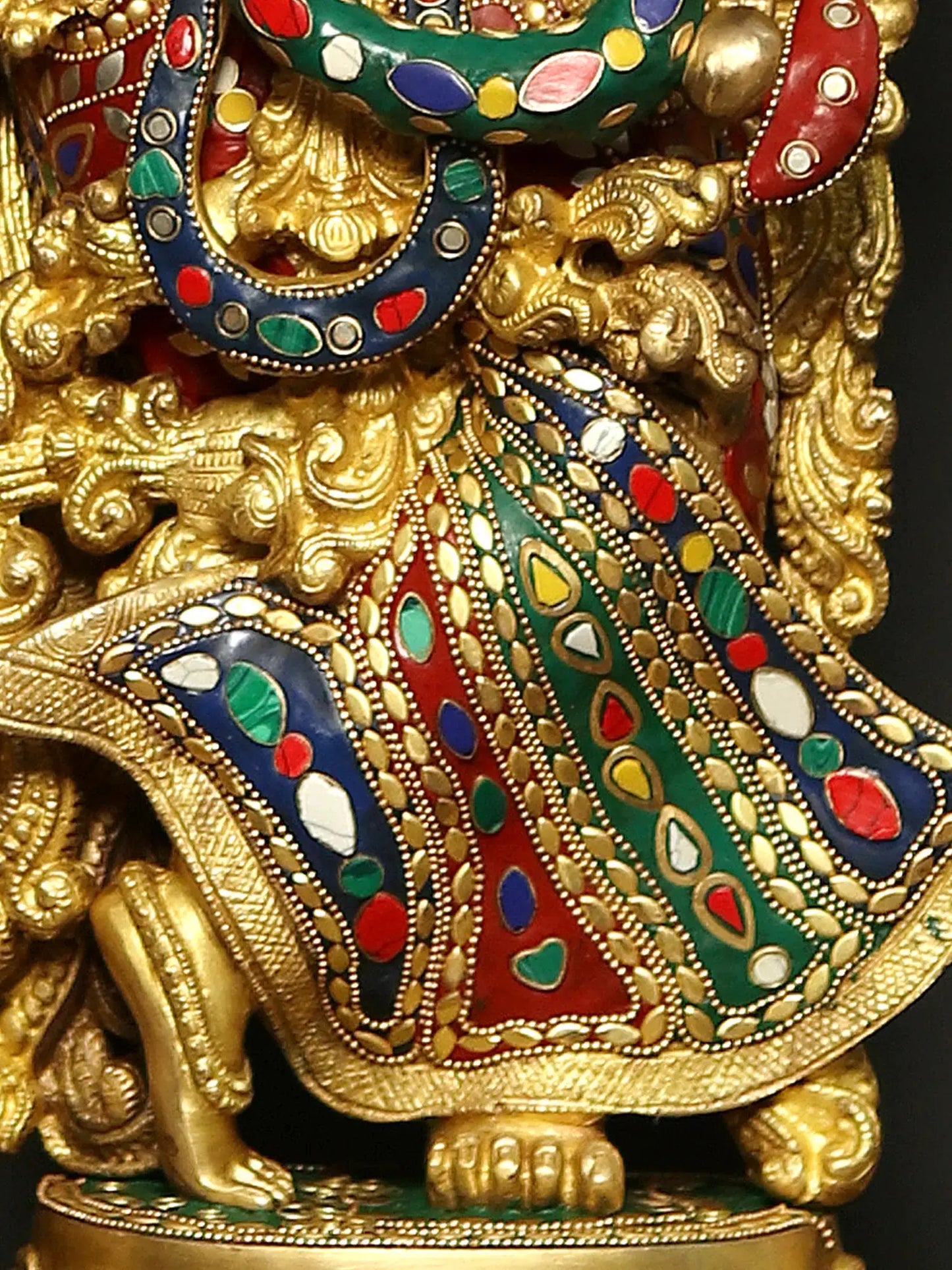 ब्रैसॉरा® पीतल राधा कृष्ण प्रतिमा | ऊँचाई 45.47 इंच और वज़न 76.50 किलोग्राम