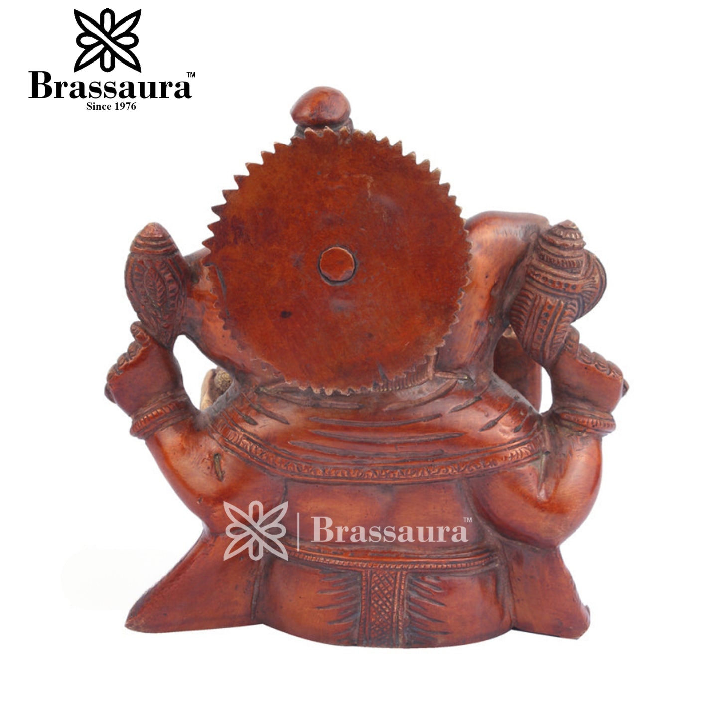 Brass Ganesha Statue For Home Decor And Gift Item Weight 3 Kg And Height 7 Inch