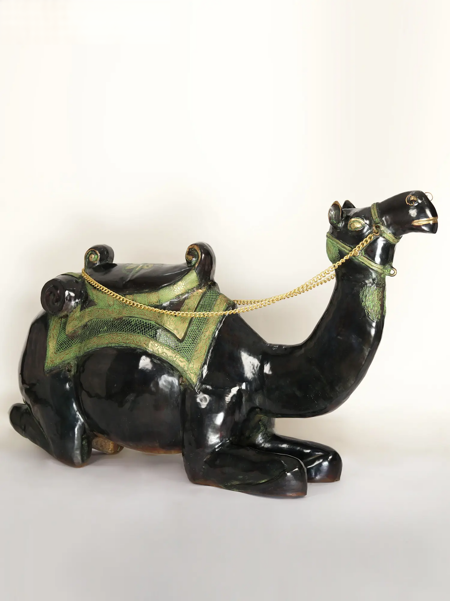 Brassaura® Large Decorative Brass Camel Sculpture | Pure Brass | Height 37 Inches & Weight 123.55 kgs