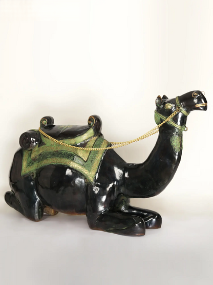 Brassaura® Large Decorative Brass Camel Sculpture | Pure Brass | Height 37 Inches & Weight 123.55 kgs