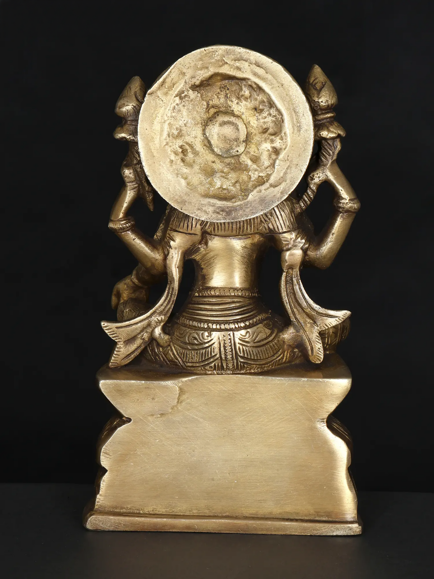 Brassaura® Brass Goddess Lakshmi Statue | Height 8 Inches & Weight 2.08 kg