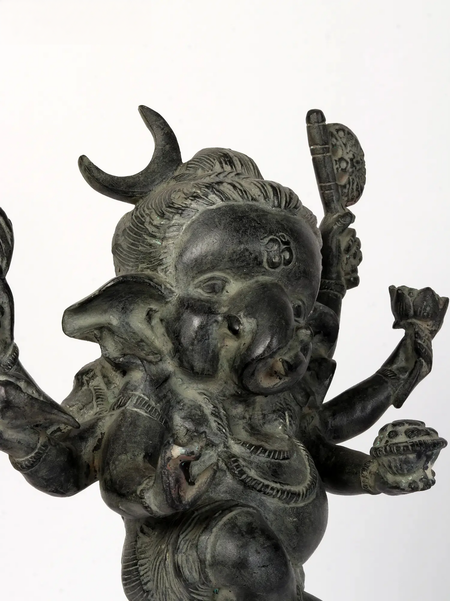 Brassaura™ Six-Armed Dancing Bal Ganesha Brass Idol | Height 15.5 Inches & Weight 8.70 kgs
