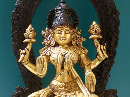 Brassaura® Brass Lakshmi Maa Statue | Height 20.5 Inches & Weight 13.13 kg