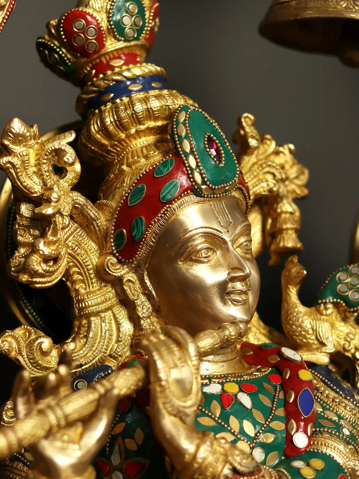 ब्रैसॉरा® पीतल राधा कृष्ण प्रतिमा | ऊँचाई 45.47 इंच और वज़न 76.50 किलोग्राम