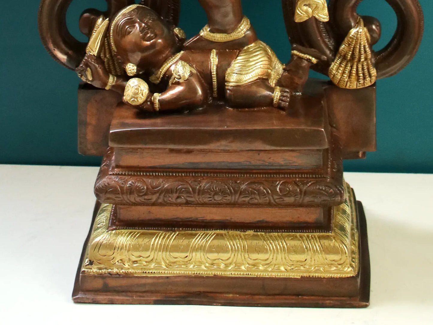 Brassaura™ Sixteen Armed Dancing Ganesha as Nataraja | Pure Brass Statue | Height 26 Inches & Weight 22.40 Kgs