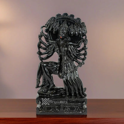 Brassaura™ Artistic Brass Kali Maa Idol – Height 15 Inches & Weight 8.1 Kgs | Home & Temple Décor
