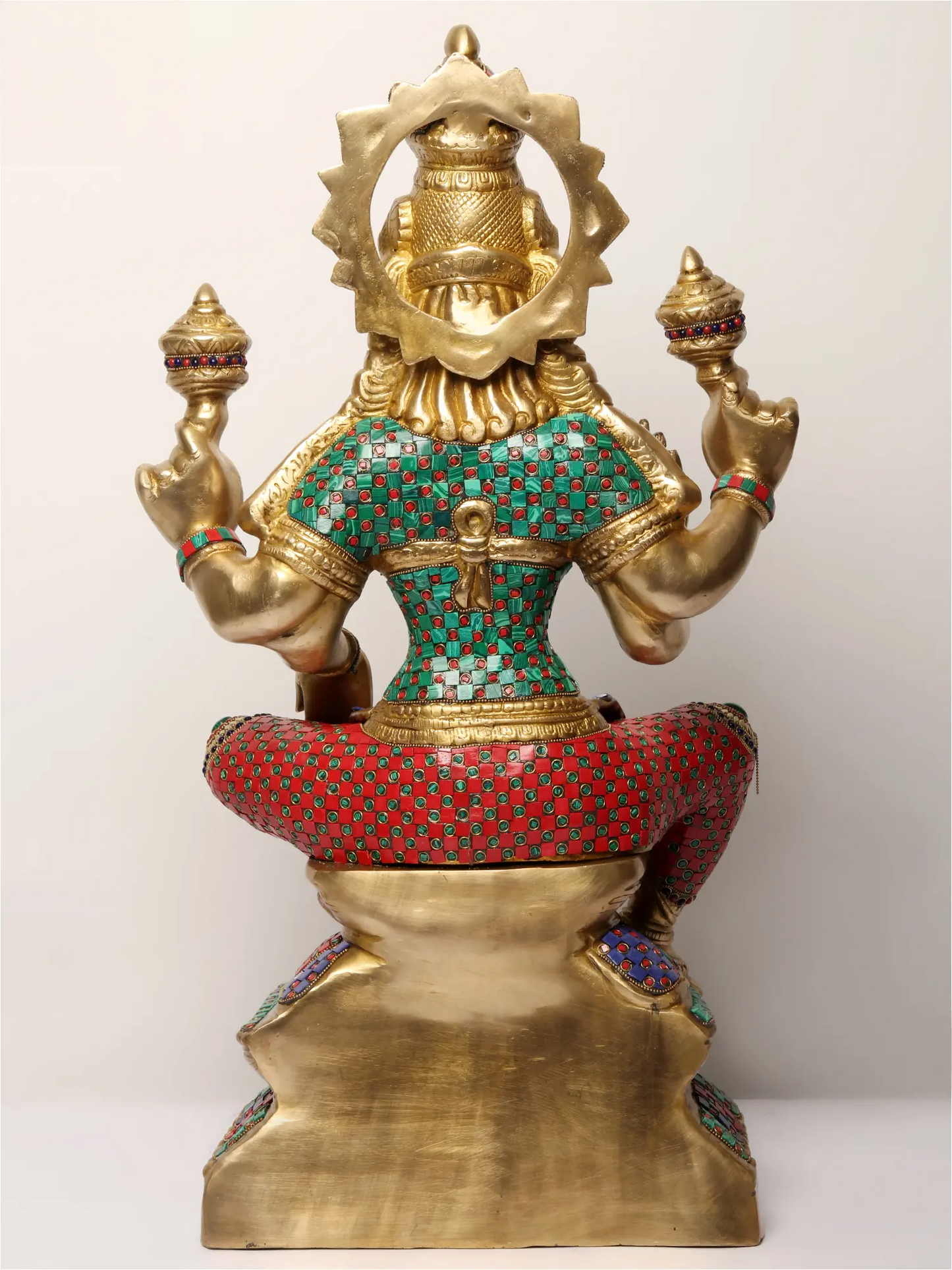 Brassaura® Brass Lakshmi Statue | Height 28.94 Inches & Weight 32.80 kg
