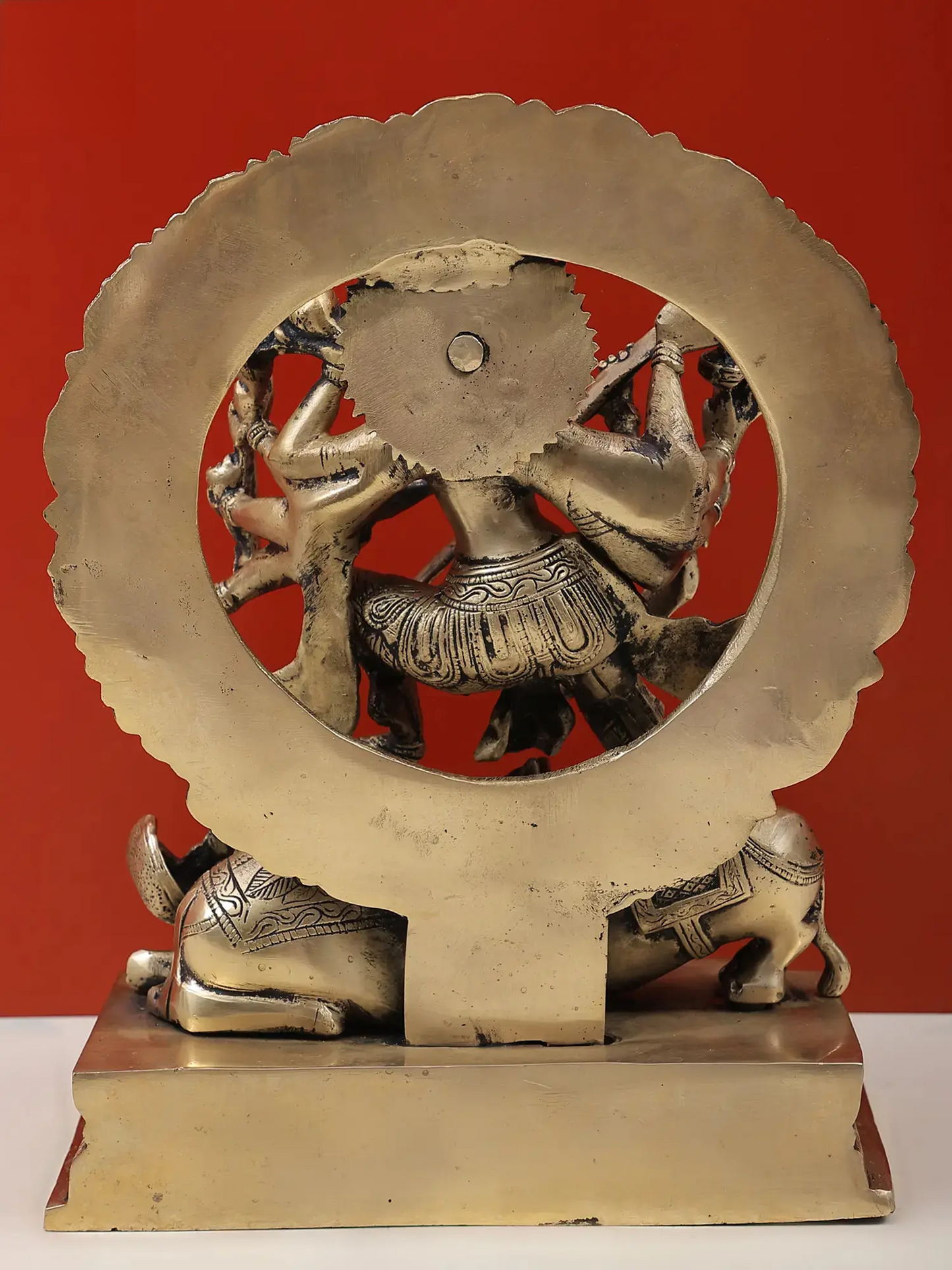 Brassaura® Brass Goddess Kali Statue | Height 12.5 Inches & Weight 7.30 kg