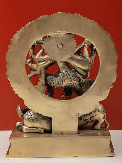 Brassaura® Brass Goddess Kali Statue | Height 12.5 Inches & Weight 7.30 kg