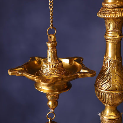 LARGE SIZE BRASS PARROT LAMP HEIGHT 38.5 INCH