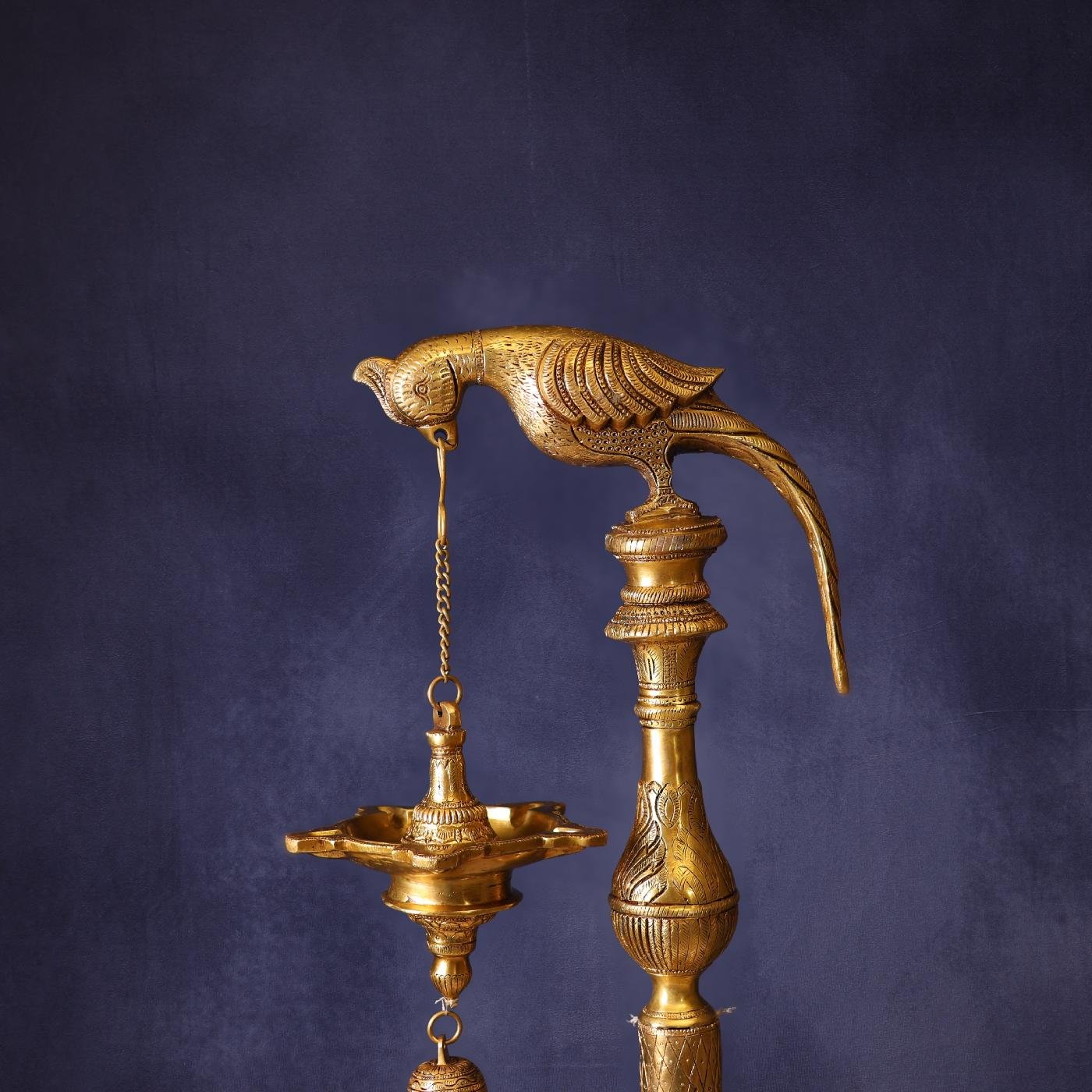 LARGE SIZE BRASS PARROT LAMP HEIGHT 38.5 INCH