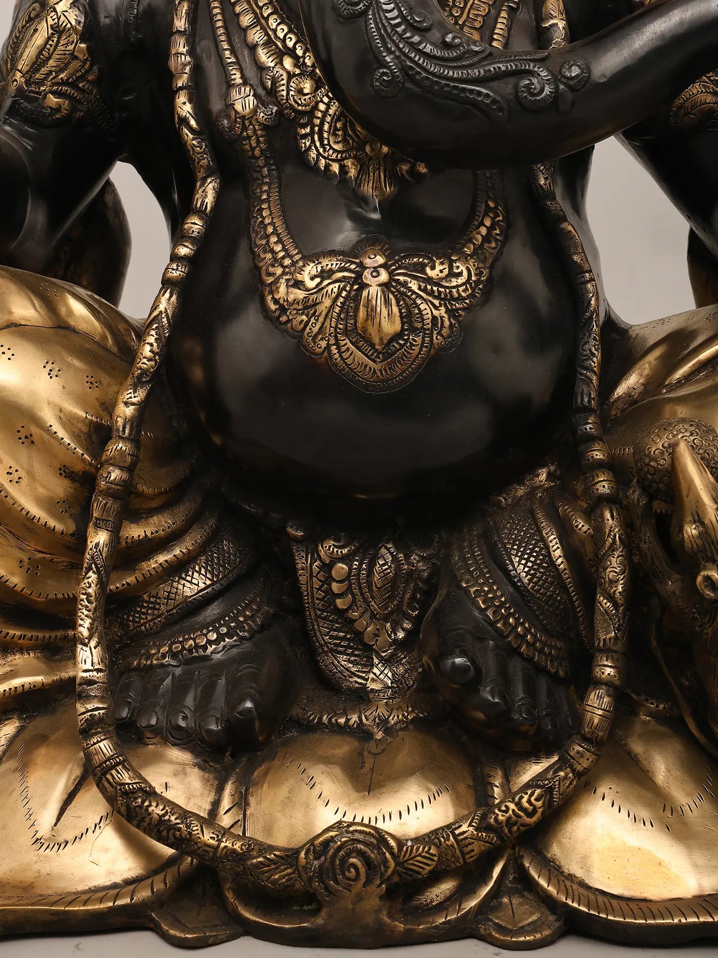 Brassaura™ Brass Ganesha Statue | Height 35 Inches & Weight 48.80 kgs