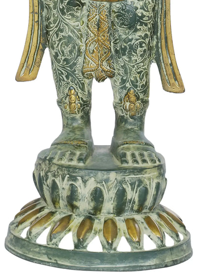 Brassaura® Brass Goddess Tara Statue | Height 30.5 Inches & Weight 8.50 kg