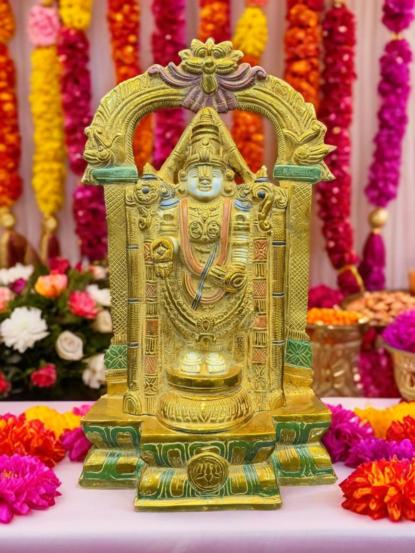 Brassaura® Brass Balaji Statue | Height 21 Inches