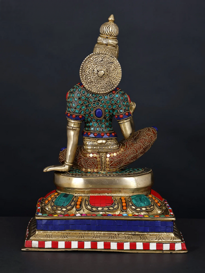 Brassaura® Brass Goddess Parvati Statue | 13.98 Inches | 7.95 kg