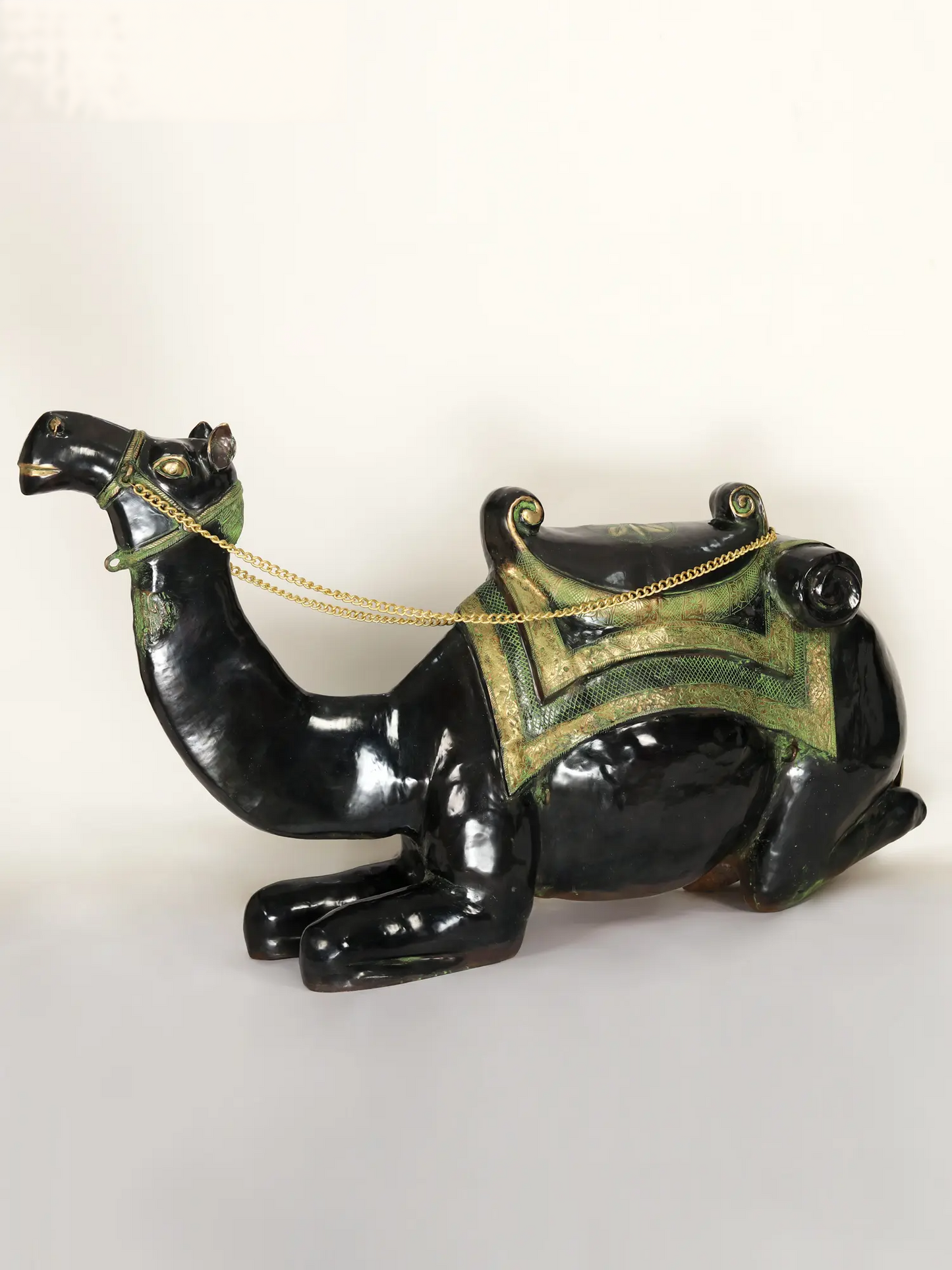 Brassaura® Large Decorative Brass Camel Sculpture | Pure Brass | Height 37 Inches & Weight 123.55 kgs