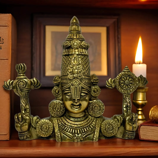 Brass Venkateshwara Bala Ji Idol for Home and Decor Height 22.5 cm Weight 2 Kg