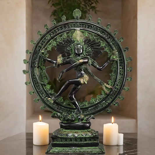 Brassaura™ Superfine Brass Nataraja Statue | Height 28 Inches & Weight 17.5 Kgs