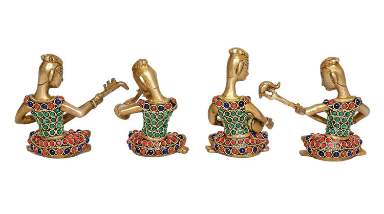 Brassaura® Brass Musicians Band Ladies Set | Height 4 Inches