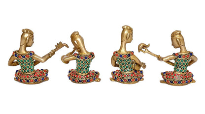 Brassaura® Brass Musicians Band Ladies Set | Height 4 Inches