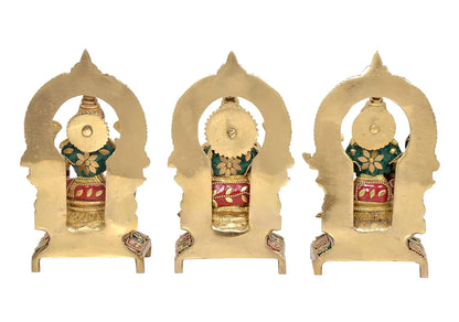 ब्रासोरा® वृंदावन वेणुगोपाल कृष्ण पीतल की प्रतिमा मोर के साथ | एंटीक नीला और सुनहरा रंग | ऊँचाई 20 इंच