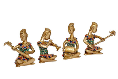 Brassaura® Brass Musicians Band Ladies Set | Height 4 Inches