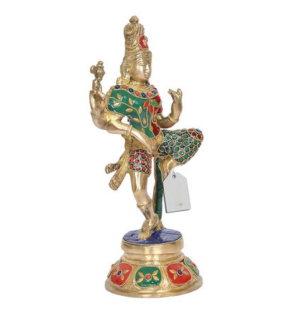 Brassaura® Brass Ardhanrishvara Murti | Height 12 Inches