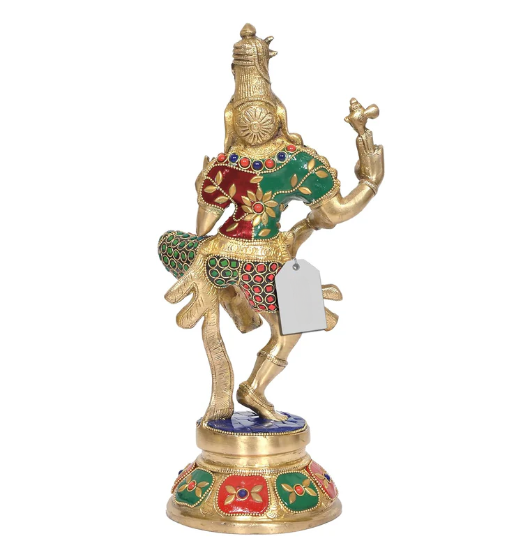 Brassaura® Brass Ardhanrishvara Murti | Height 12 Inches