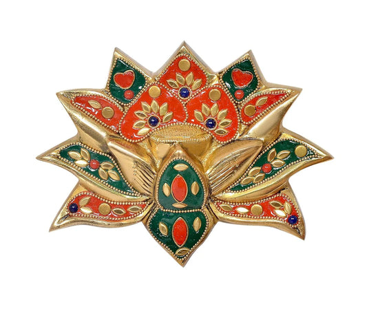 Brassaura® Brass Kamdhenu Cow Wall Hanging Statue | Height 5 Inches