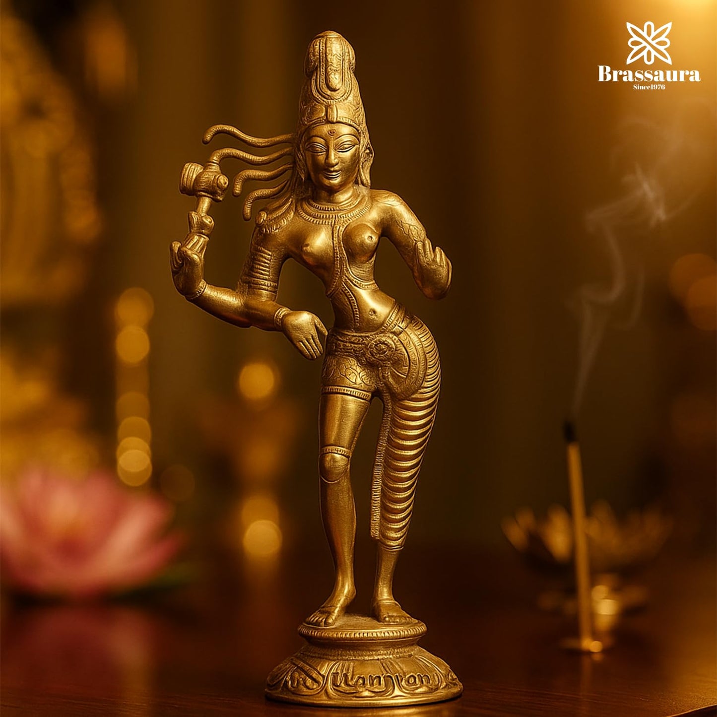 Ardhanarishvara Statue for Home and Decor Height 8.5 Inch & Weight 910 Gram