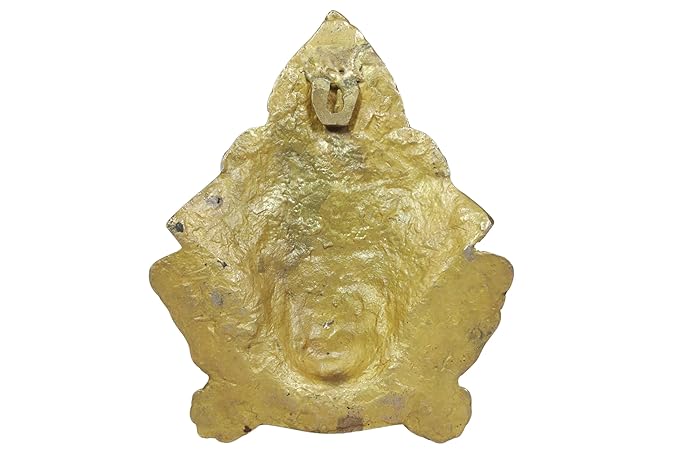 Brassaura™ Brass Durga Face for Wall Hanging & Home Décor Height 12 Inches & Weight 0.9 Kgs