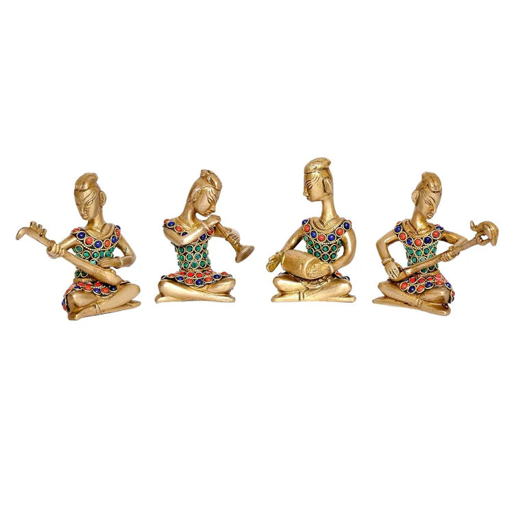 Brassaura® Brass Musicians Band Ladies Set | Height 4 Inches