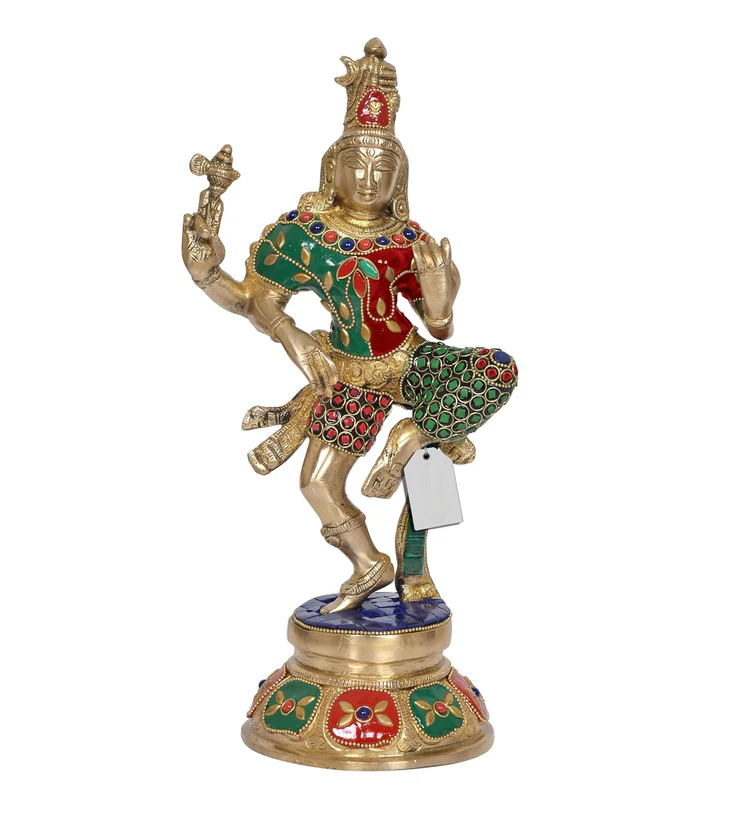 Brassaura® Brass Ardhanrishvara Murti | Height 12 Inches