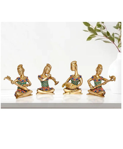 Brassaura® Brass Musicians Band Ladies Set | Height 4 Inches