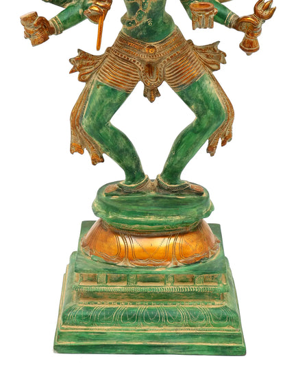 Brassaura® Eight-Armed Goddess Kali | Brass Statue | Height 23 Inches & Weight 13.26 kgs