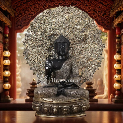 Brass Buddha For Home And Décor Weight 29.63 kg Height 29 Inch