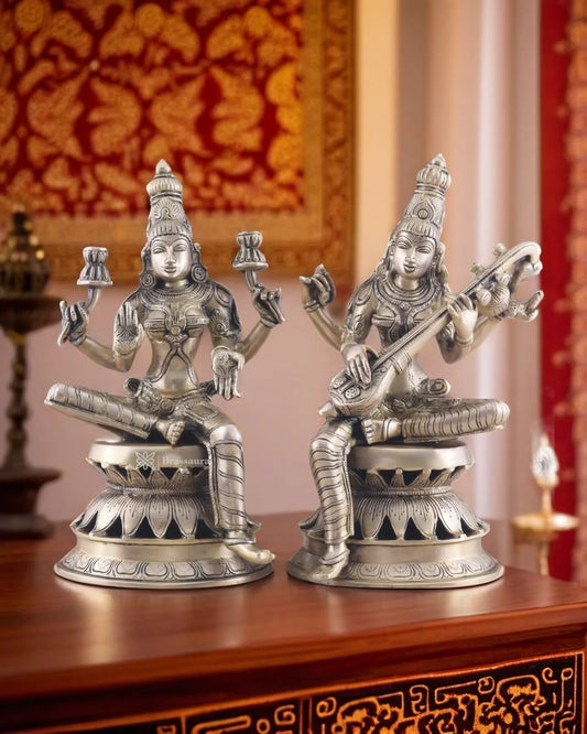 Brass Laxmi Idol for Home and Decor Height 12 Inches & Weight 9 Kgs