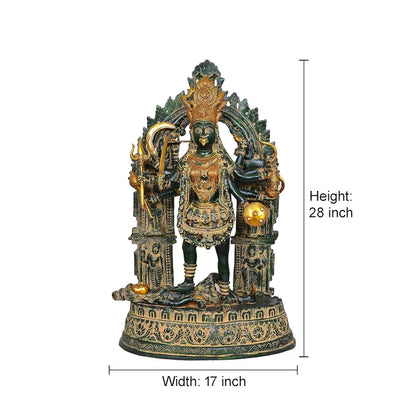 Brassaura® Brass Goddess Mahakali Idol | Height 28 Inches