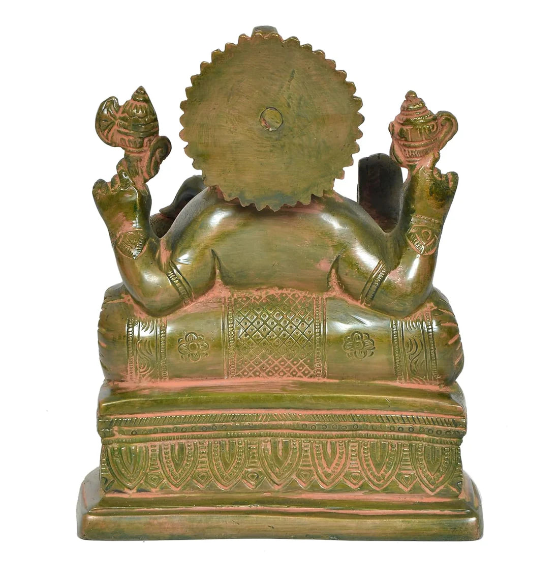 ब्रासोरा® वृंदावन वेणुगोपाल कृष्ण पीतल की प्रतिमा मोर के साथ | एंटीक नीला और सुनहरा रंग | ऊँचाई 20 इंच
