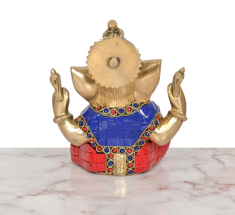 Brassaura® Brass Ganesha Idol | Height 6 Inches