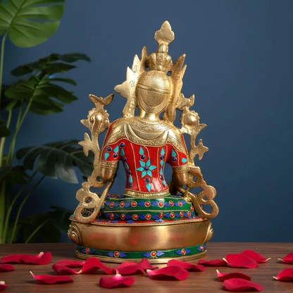 Brassaura® Brass Tara Statue | Height 13 Inches