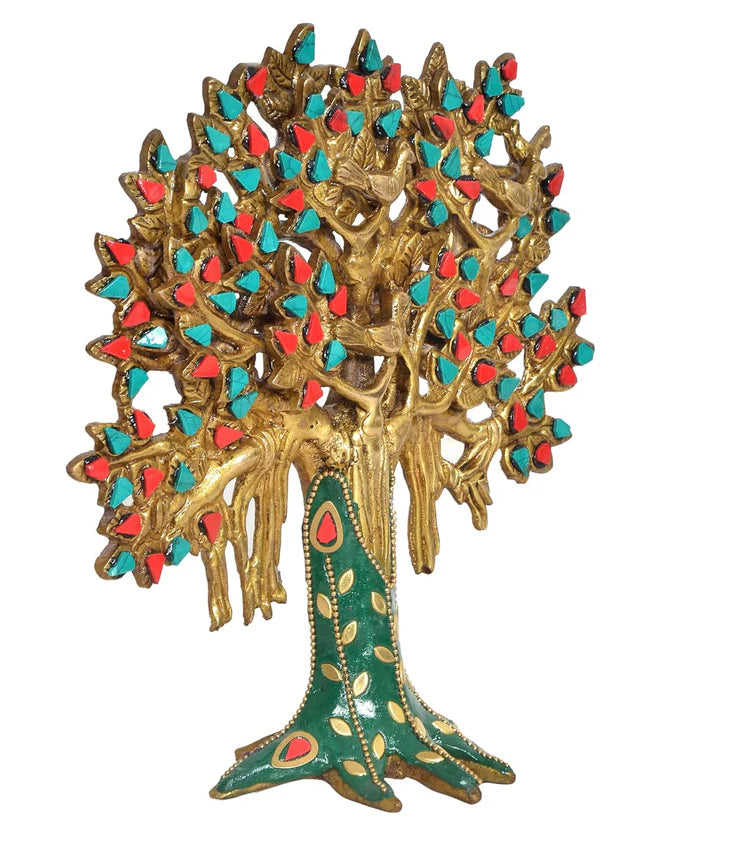 Brassaura® Brass Kalpavriksha Tree | Height 8.5 Inches