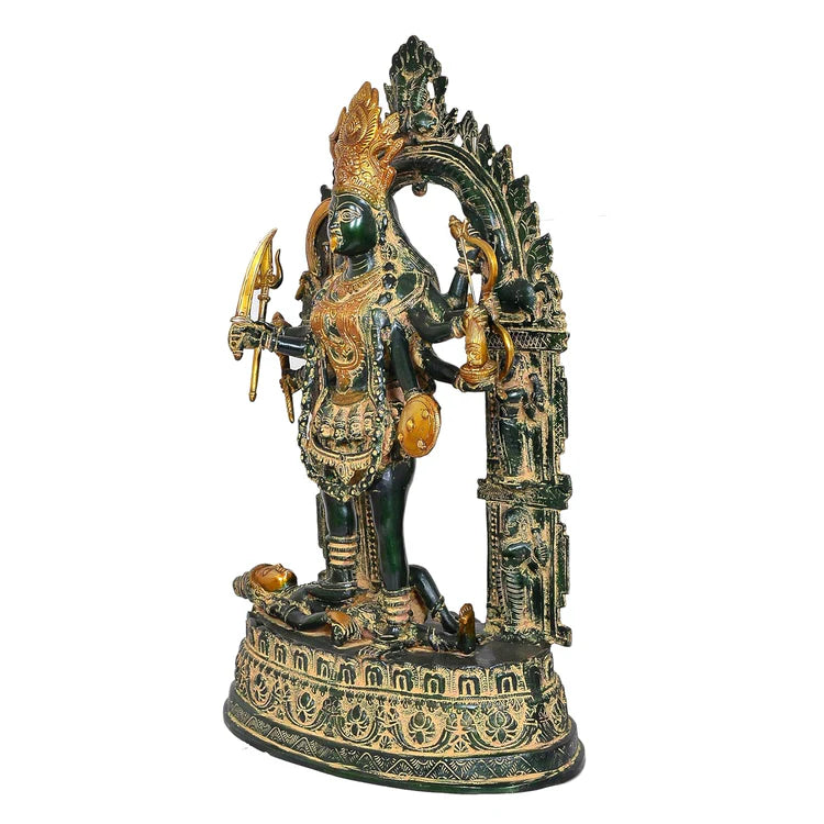 Brassaura® Brass Goddess Mahakali Idol | Height 28 Inches