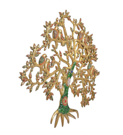 Brassaura® Brass Kalpavriksha Tree Wall Hanging | Height 23 Inches