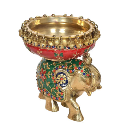 ब्रासोरा® वृंदावन वेणुगोपाल कृष्ण पीतल की प्रतिमा मोर के साथ | एंटीक नीला और सुनहरा रंग | ऊँचाई 20 इंच
