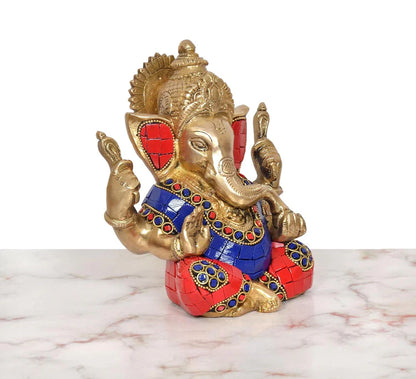 Brassaura® Brass Ganesha Idol | Height 6 Inches