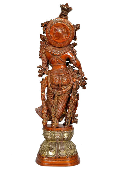 Brassaura® Brass Radha Rani Idol | Height 29 Inches