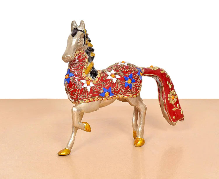 Brassaura® Brass Horse Statue | Height 10.5 Inches